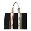 Chloe Large Woody Tote Bag Black