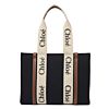 Chloe Medium Woody Tote Bag Black