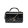 Chanel Mini Classic Handbag With Top Handle AS2431 Black