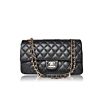 Chanel Classic Flap Cow Leather Crossbody Bag A58600 Y01295 Black