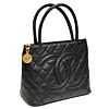 Chanel Medallion Tote Bag A25188 Black