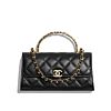 Chanel Flap Phone Holder With Chain AP2946 Black
