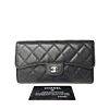 Chanel Quilted Flap Wallet in Caviar A31506 Black