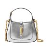 Gucci Jackie 1961 Lame Mini Bag Silver