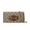 Gucci 1955 Horsebit Wallet With Chain 621892S Coffee