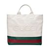Gucci Canvas tote bag with embossed details Cream