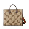 Gucci Tote bag with jumbo GG 678839 Dark Coffee