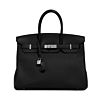 Hermes Birkin 35 Togo Leather Bag Black