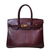 Hermes Birkin 30 Rouge Exotic Lizard Bag 