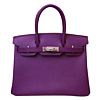 Hermes Birkin 35 Epsom Leather Paon Phw 