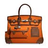 Hermes Birkin 35 Canvas & Swift Leather Cargo Orange