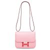 Hermes Constance 18 Mini Bag Swift Leather Lizard Buckle Pink