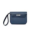 Hermes Kelly Depeches 25 Pouch Dark Blue
