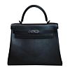 Hermes Kelly Bag 28 Swift Leather Black