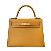 Hermes Kelly Bag 28 Togo Leather Apricot