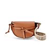 Loewe Mini Gate Dual Bag In Soft Calfskin And Jacquard 