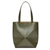 Loewe Puzzle Fold Tote In Shiny Calfskin 