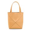 Loewe Mini Puzzle Fold Tote In Shiny Calfskin 