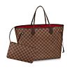 Louis Vuitton Damier Canvas Neverfull N41357 Brown