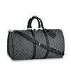 Louis Vuitton Damier Graphite Canvas Keepall N41413 Black