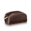Louis Vuitton Canvas Double Zipper Opening Toiletry Bag M47624 Brown