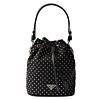 Prada Re-Nylon Mini-bag With Studs 1BE067 Black