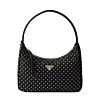 Prada Re-Edition Re-Nylon Mini Bag With Studs 1BC515 Black