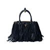 Prada Galleria Small Leather Bag With Fringe