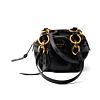 Prada Dangle Leather Top-handle Mini-bag 1BB137 Black