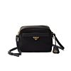 Prada Re-Edition 1978 Re-Nylon And Saffiano Leather Mini Shoulder Bag 1BH218 Black