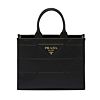 Prada Medium Leather Prada Symbole Bag With Topstitching 1BA378 Black