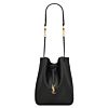 Saint Laurent Paris Vii Pochon In Lambskin Black