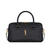 Saint Laurent Lyia Duffle In Quilted Lambskin Black