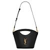 Saint Laurent Celia Mini Tote In Smooth Leather Black