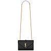 Saint Laurent Envelope Small Bag In Mix Quilted Grain De Poudre Embossed Leather 