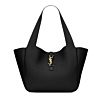 Saint Laurent Bea Tote In Grained Leather Black