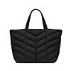 Saint Laurent Puffer Tote In Econyl Black