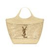 Saint Laurent Icare In Raffia Apricot