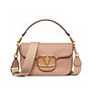 Valentino Garavani Alltime Grainy Calfskin Shoulder Bag 