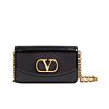 Valentino Garavani Vain Clutch Bag In Shiny Calfskin 