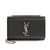 Saint Laurent Grain De Poudre Small Monogram Kate Satchel 452158 Black