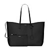 Saint Laurent Calfskin Monogram Shopping Tote Black