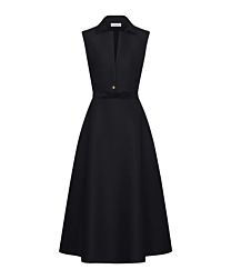 Christian Dior Women's Dior Belted Mid-Length Dress
