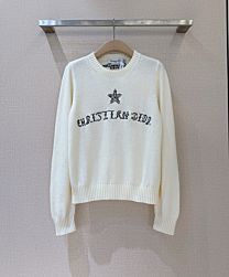 Christian Dior Women's Cashmere Knitwear Sweaters Cream