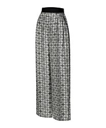 Louis Vuitton Women's Printed Wide-Leg Pants Green