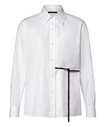 Louis Vuitton Women's Monogram Tie Shirt White