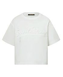 Louis Vuitton Women's Ribbon Signature Crop White