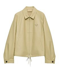 Prada Women's Nappa Leather Blouson Jacket Apricot