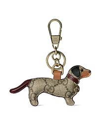 Gucci Puppy-shaped keychain 821812