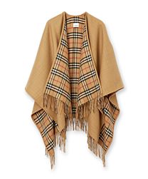 Not for sale: Burberry Reversible Check Wool Cape Apricot